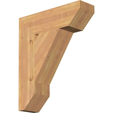 Ekena Millwork Traditional Slat Smooth Bracket, Western Red Cedar, 5 1/2"W x 20"D x 24"H BKT06X20X24TRA06SWR